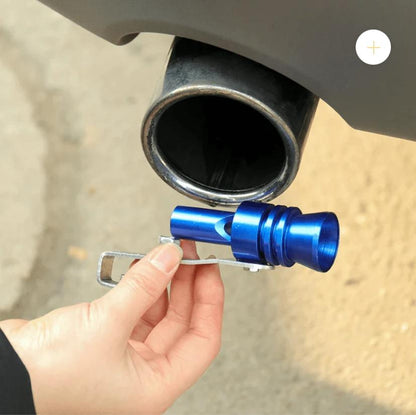 🔥Medium Universal Turbo Sound Noise Exhaust Muffler Pipe Whistle Valve🚗💨